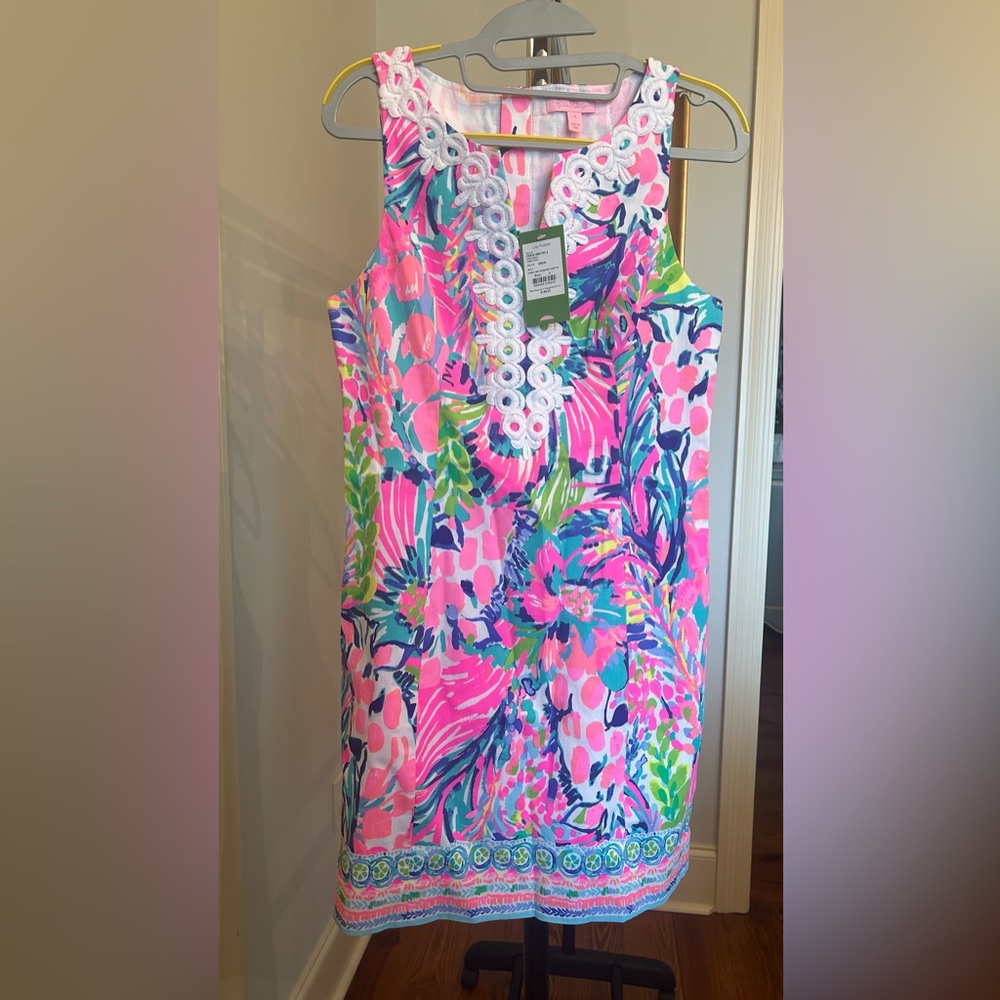Lilly Pulitzer NWT Gabby Shift Dress in Gumbo Limbo - Picture 3 of 4